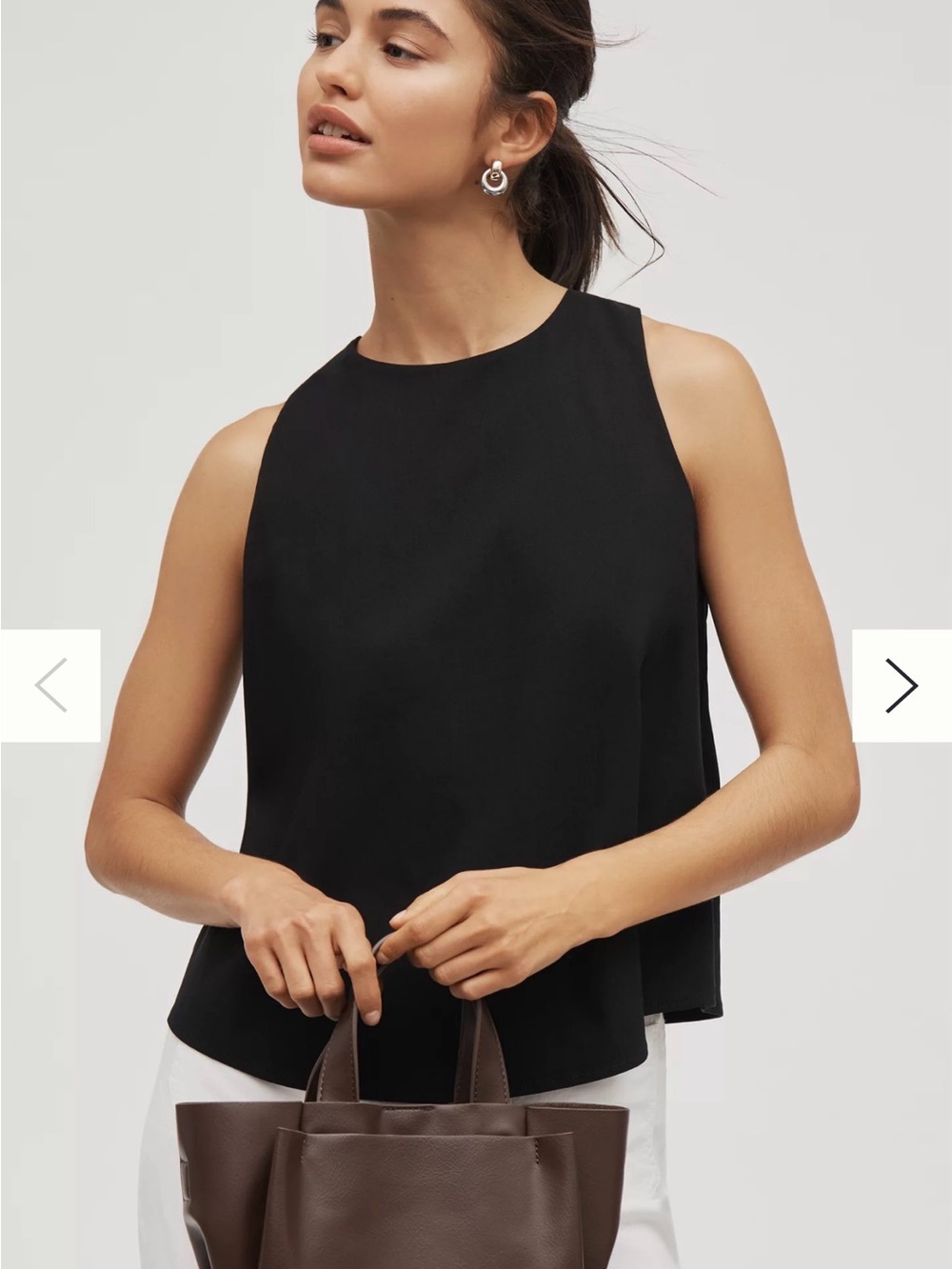 Maeve Sleeveless Cross-Back Top Size XS